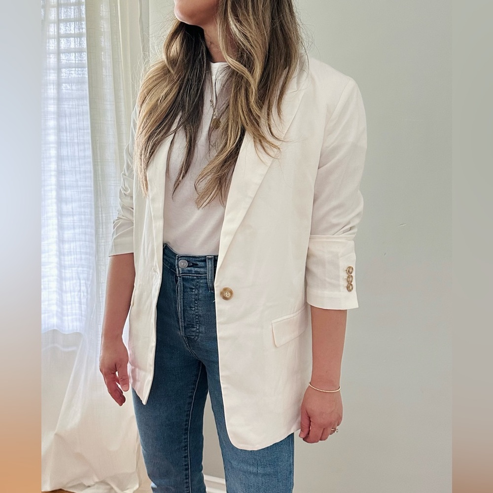 LOFT Modern Linen Blazer